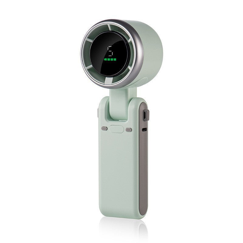 Chillport Folding Fan Digital Display, Pocket-Sized