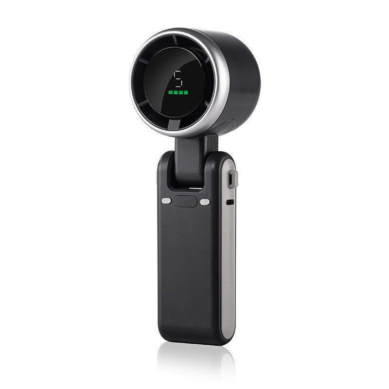 Chillport Folding Fan Digital Display, Pocket-Sized